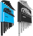 36-PIECE Hex Key Wrench Set With Ball End Sae/metric Sizes And 2 Storage. Fixed Price $13.99.