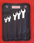 Craftsman 5-PIECE Polish Combination Wrench Set & Black Nylon Carrying Case. Fixed Price $39.99.