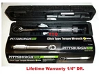 Pittsburgh Pro 1/4 In. Drive Reversible Click Type Torque Wrench New. Fixed Price $25.99.