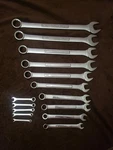 Craftsman Sae Combo Wrench Lot 12 Point 15PC 7/32" - 5/16" And 3/8" 1/8". Fixed Price $63.99.