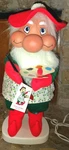 Santa's Best Santakins Animated Christmas Painting Artist Stubby 20 Tall. Fixed Price $60.00.