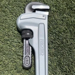 Ridgid 24 Aluminum Straight Pipe Wrench Heavy-duty Plumbing Tool With Hook Jaw. Fixed Price $100.00.