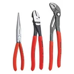 Knipex 20 08 US2 3 Piece Kraft Plastic Grip Plier Set Dipped Handle. Fixed Price $113.99.