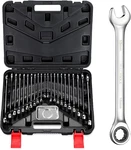 23-PIECE Wrenches Chrome Vanadium Steel Ratcheting Set With Metri. Fixed Price $62.99.