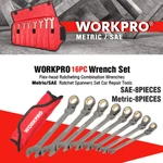 Workpro 8PC/16PC Flex-head Ratcheting Combination Set Sae Metric Wrenches. Fixed Price $46.99.