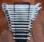 Craftsman Sae Combination Wrench Set Usa 12 Point 1/4"-1" All Vv Ser Pre-owned. Fixed Price $75.00.