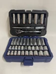 Kobalt 0338510 Socket And Ratchet 40 Pc Set. Fixed Price $29.99.