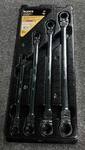 Klutch 4-PC. Long Flex Head Spline Reversible Ratcheting Wrench Set, Sae. Fixed Price $124.99.