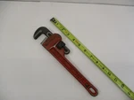 Craftsman # 51651 X 10" Pipe Wrench Forged Made In Usa Heavy Duty Sharp Jaws Vg. Fixed Price $8.97.