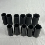 Lot Of 11 Pittsburgh Sockets 1-DURALAST Impact Standard Metric 12 Point 6. Fixed Price $10.49.