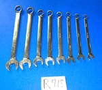 Snap-on Tools 8 Piece Metric Combination 12 Point Wrench Set. Fixed Price $230.00.