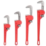 Heavy Duty Pipe Wrench Set Red Steel Plumber Adjustable Tool KIT-4PC 8-24". Fixed Price $49.00.