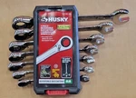 Husky 1005665295 7-PIECE Reversible Ratcheting Combination Wrench Set New Box. Fixed Price $44.90.