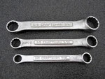 Vintage Craftsman 3PC Sae Short Box End Wrench Set 4365 Made Usa. Fixed Price $31.95.
