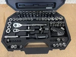 Husky 94-PIECE Sae/metric Mechanics Tool Set 1/4" & 3/8" Drive With Case Read. Fixed Price $49.99.