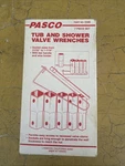Pasco 5300 7 Piece Tub & Valve Wrench Set With Holder T-handle. Fixed Price $12.00.