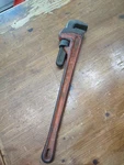 Ridgid 24" Heavy Duty Pipe Wrench Red Rigid. Fixed Price $25.99.