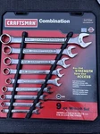 Sears Craftsman Usa Nos 6 Point Sae Combination Wrench Set 9PC 47234 1/4 -3/4. Fixed Price $129.95.