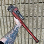 Vintage Armstrong 73-024 Heavy Duty 24" Pipe Wrench. Fixed Price $28.95.