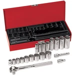 Klein Tools 65508 20PC 3/8IN Drive Socket Wrench Set W/ Ratchet Box. Fixed Price $78.64.
