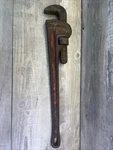 Ridgid 24" Heavy Duty Pipe Wrench Red Rigid Made Usa Vintage. Fixed Price $37.99.
