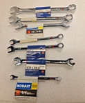 Lot Of 7 Kobalt Combination And Open End 12 Point Wrenches 1/4" 11/16". Fixed Price $44.99.