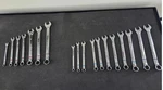 Kobalt 18 Piece Combination Wrench Set Sae Red & Metric Blue Chrome 12 Point. Fixed Price $39.00.