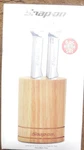 Snap-on SSX16P120 Stainless Steel Steak Knives Piece Set With Wood Block New. Fixed Price $90.00.
