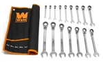 Wen WR162 16PCS Reversible Ratcheting Metric Combination Wrench Set W/pouch. Fixed Price $139.61.