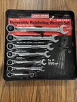Sears Craftsman 7PC Inch Reversible Ratcheting Wrench Set 42406 5/15-3/4. Fixed Price $210.00.