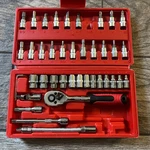 Jenley Sockets & Bits Wrench Set 1/4 Inch Drive Mechanic Tool Kit Read. Fixed Price $29.95.