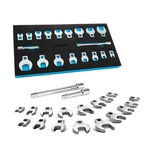 Duratech 3/8" Drive Crowfoot Wrench Set With 2 Metric And Sae, Chrome. Fixed Price $57.99.