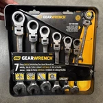 Gear Wrench 7PC Metric 72 Tooth Ratching Flex Head Set 9900D. Fixed Price $70.00.