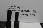 Snap-on Tools 1/2" Drive 6-P Sae 11/16 & Deep Impact Swivel Socket Lot 2PC. Fixed Price $71.19.