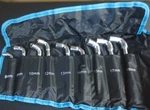 Duratech L-type Pipe Perforation Elbow Wrench Set, Metric, 9-PIECE DTLTPW09M. Fixed Price $54.99.