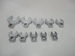 Craftsman 10PC 3/8 Drive Sae Crowfoot Wrench Set Thru 1". Fixed Price $45.00.