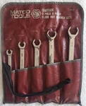 Matco SWF56K 5-PIECE, 6-POINT Sae Flare Nut (line) Wrench Set, Excellent Cond.. Fixed Price $94.00.