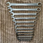 Nice Snap-on 12PC 11/32 1" Standard 12-PT Sae Flank Drive Combo Wrench Set. Fixed Price $270.00.