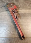 Vintage Craftsman 10" Pipe Wrench 5567 Red Heavy Duty. Fixed Price $19.95.