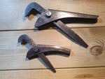 2 X Vintage Footprint Pipe Wrench Adjustable Spanner Tools Mechanic Old. Fixed Price $28.20.