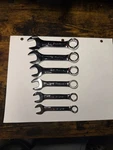 New Snap OXI706B Piece 12PT Sae Flank Dr Midget Combination Wrench Set Usa. Fixed Price $199.99.