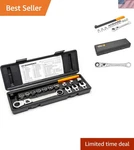 Professional 15-PC. Serpentine Belt Tool Set Featuring Locking Flex Head Wrench. Fixed Price $118.99.