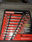 Sears Craftsman Usa Nos 6 Point Sae Combination Wrench Set 9PC 47234 1/4 -3/4. Fixed Price $119.00.