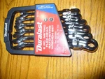 Duralast Metric Flex Head Ratcheting Wrench Set Piece # 64-120. Fixed Price $39.99.