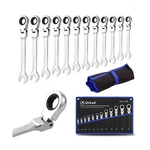12PCS Flexible Ratchet Wrenches Set Sae 1/4 To 7/8 Inch Standard .. Fixed Price $56.99.