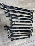 11PCS Dewalt Chrome Black Combination Wrench DWMT72218B DWMT72193B Nice. Fixed Price $69.99.