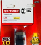 Craftsman 5-PC Extreme Grip Socket Set 3/8-IN Drive #9 12757. Fixed Price $24.99.