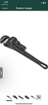 Amazon Basics Heavy Duty Adjustable Straight Pipe Wrench. Fixed Price $25.00.