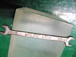 Wilde No. 1718 Open End Wrench Chrome Venadium Steel 13/64 -- 7/32''. Fixed Price $10.00.