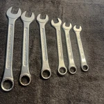 Vtg Dunlap Pc Combination Wrench Set 3/8"-11/16" Forged Usa. Fixed Price $29.95.